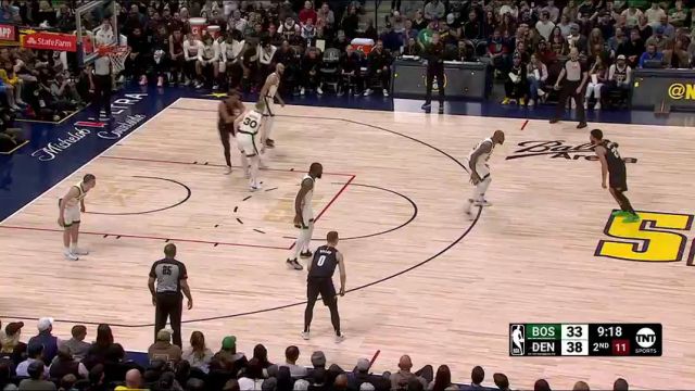 NBA常规赛：凯尔特人vs掘金第2节中文解说回放