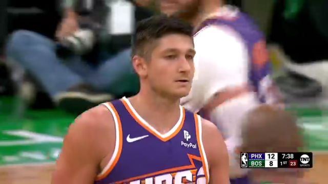 NBA常规赛：太阳vs凯尔特人第1节英文原声回放