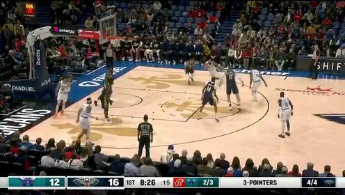 《NBA全场集锦》NBA常规赛：黄蜂vs鹈鹕第1节中文解说回放