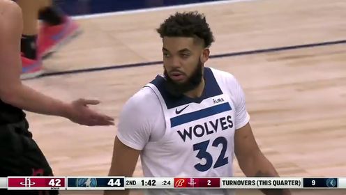 《NBA全场集锦》【回放】火箭vs森林狼第2节英文原声回放