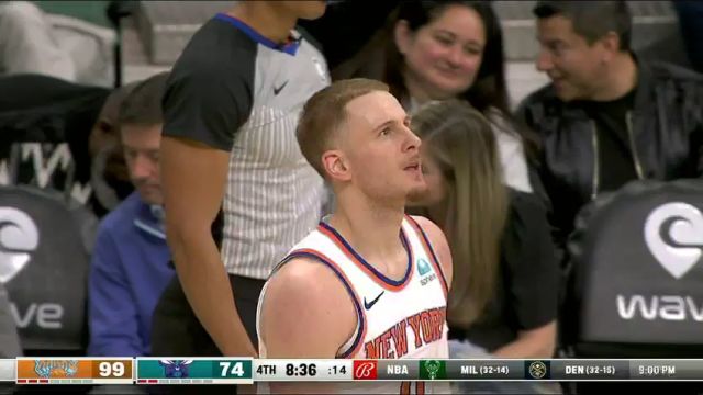 NBA常规赛：尼克斯vs黄蜂第4节英文原声回放