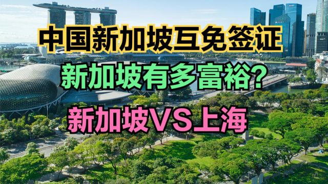 中国和新加坡2月9日起互免签证,新加坡有多富裕?比上海富吗?