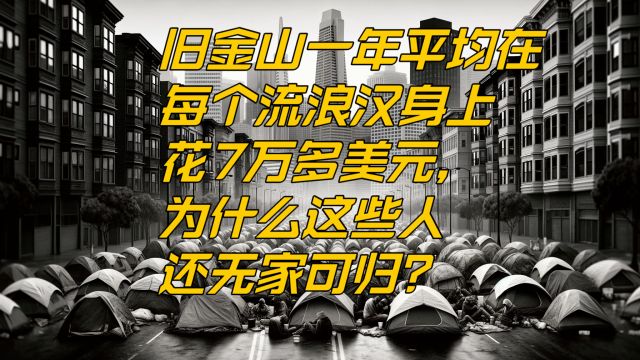 一个人一年平均7万多美元,为什么在旧金山还要流浪?从旧金山看美国的无家可归者问题.