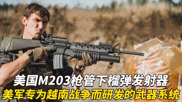 美国M203枪管下榴弹发射器:美军专为越南战争而研发的武器系统