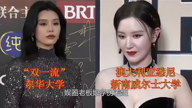 娱圈老板娘学历差距,奚梦瑶211双一流,张萌才是隐藏王者