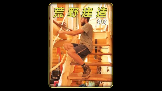 荒野建造:男人远离红尘,用百年云杉木,为家人搭建森林小屋#