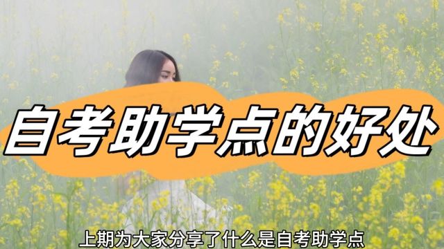 自考助学点有哪些好处,你不会还不知道吧