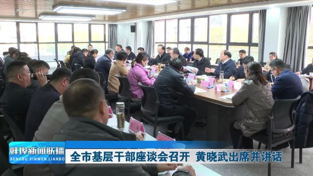 全市基层干部座谈会召开 黄晓武出席并讲话