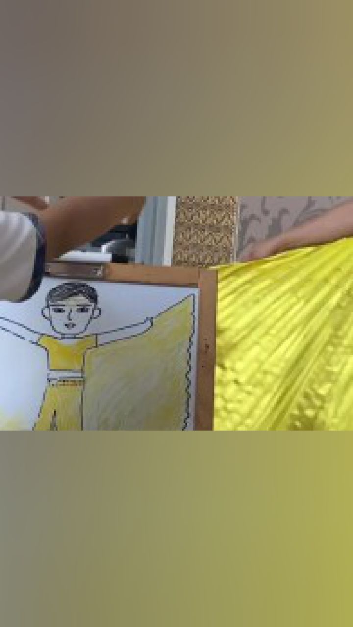 翅膀差点不保#画画的baby#父子日常#搞笑父子#灵魂舞者