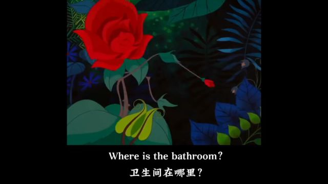 每日英语口语练习where is the bathroom?浴室在哪里?