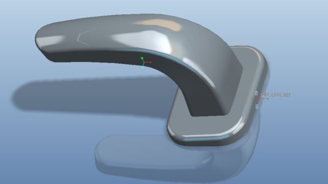 Proe Creo利用扫描混合特征创建零件