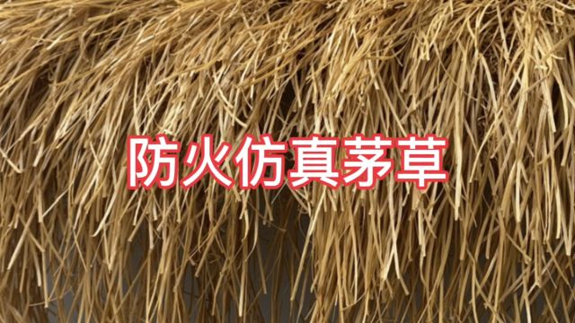 防火仿真茅草:安全美观的绿色建筑新材料