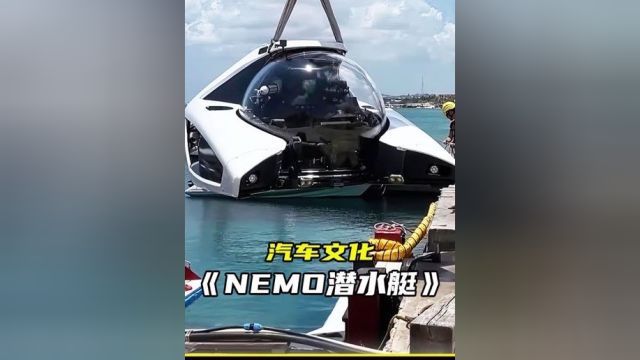 豪华私人潜水艇NEMO 可下潜100米 售价仅需百万 土豪的不二之选#潜水器#潜水艇