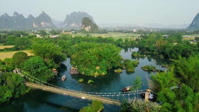 大新县风景秀丽的黑水河流域之《峒那屿湾》