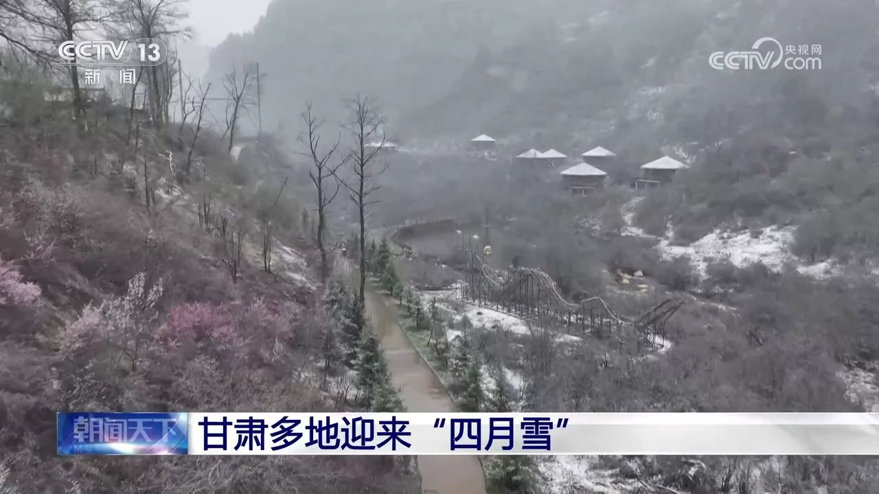 甘肃多地迎来"四月雪"