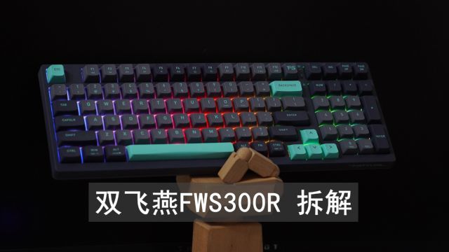 双飞燕FWS300R三模无线机械键盘拆解