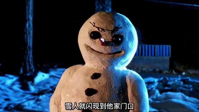 男孩在路边堆雪人,不料雪人突然活过来#悬疑惊悚#电影解说