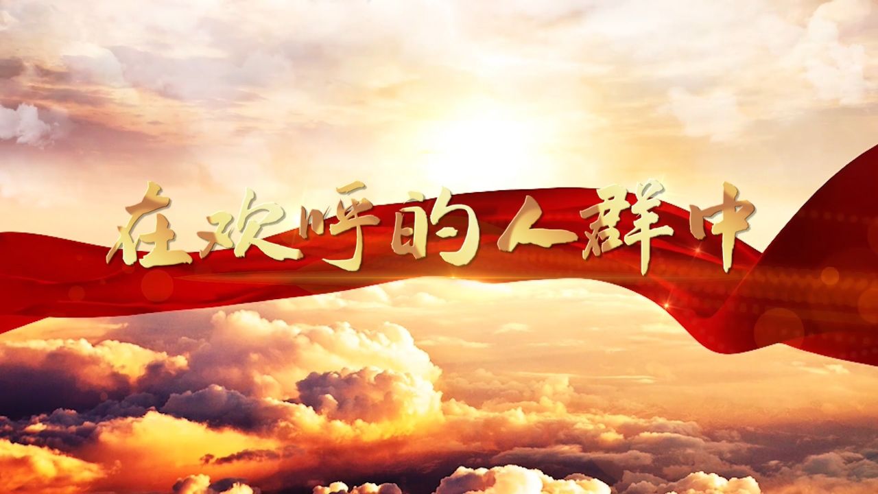 在欢呼的人群中-经典诵读朗诵配乐背景视频