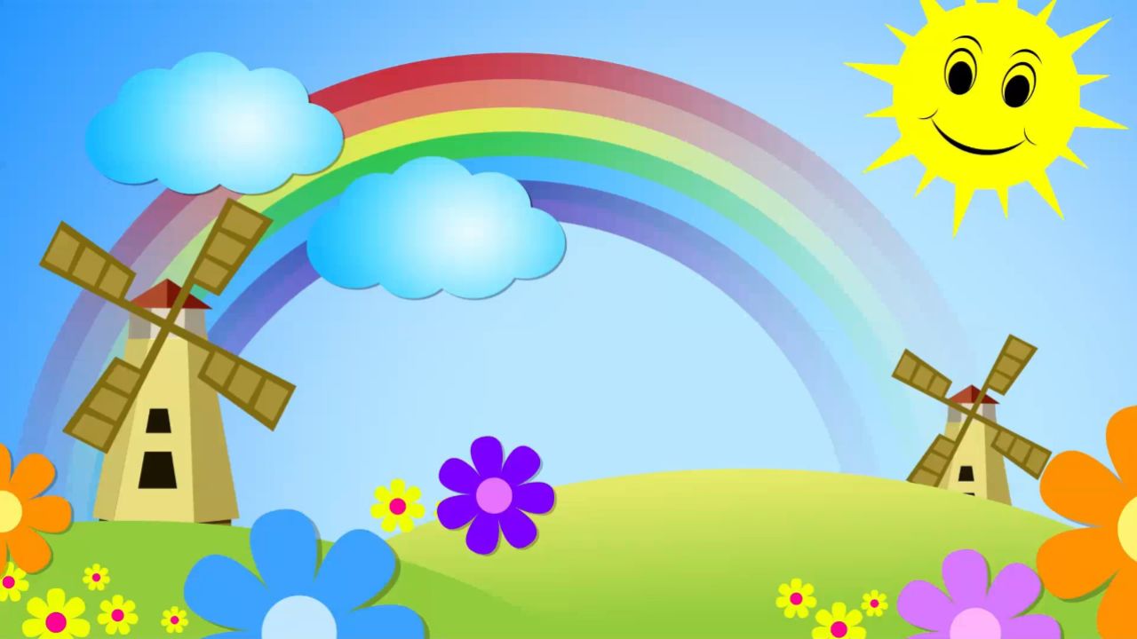 b129-2我们的祖国是花园儿童演出表演节目动态led大屏幕背景视频素材