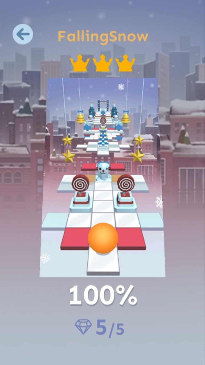 滚动的天空fallingsnow完美通关