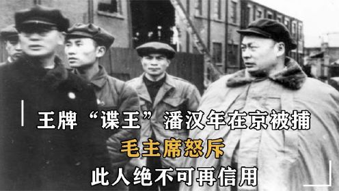 <2/3>1955年，潘汉年在北京被秘密逮捕，毛主席怒斥：此人绝不可再信任