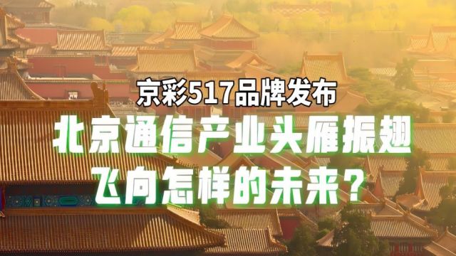 京彩517,北京如何发挥通信建设的头雁效应?