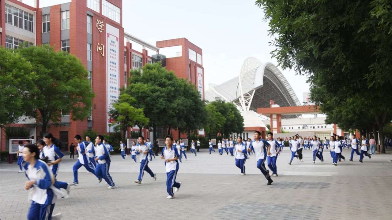 渭南初级中学——防震疏散演练