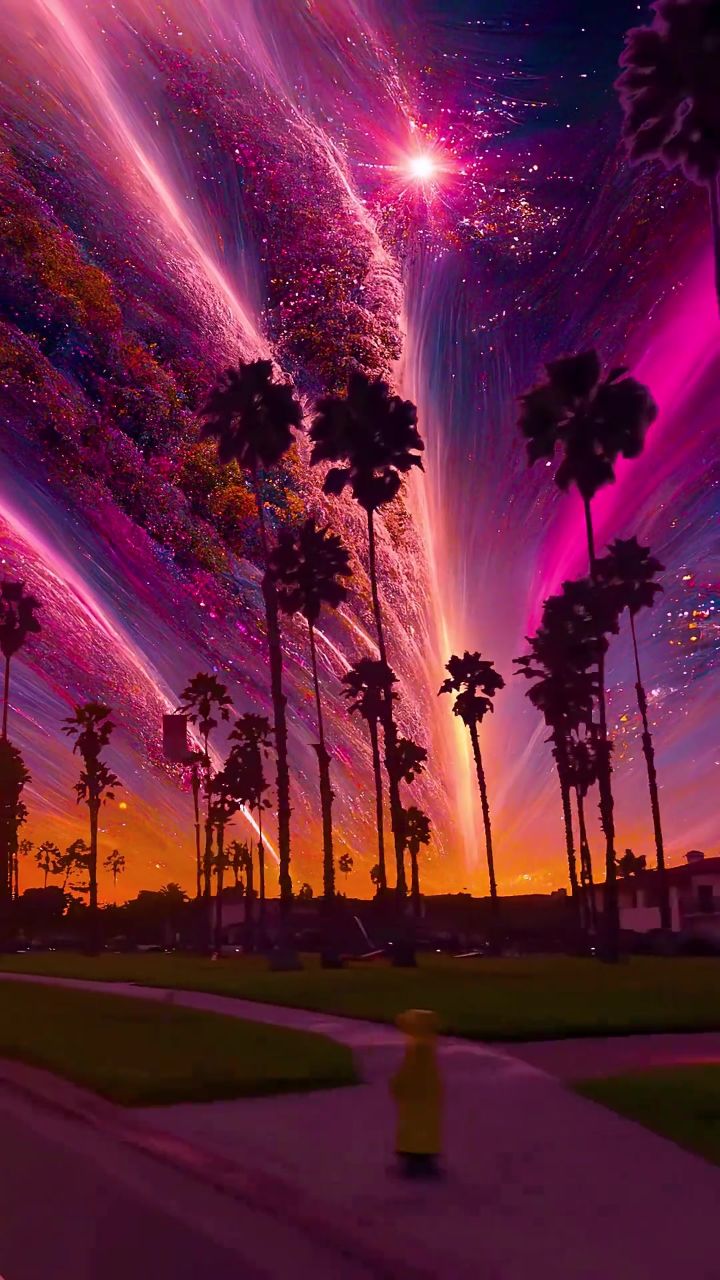 希望你天天开心没烦恼哦#极光#治愈系#送你一片魔法天空
