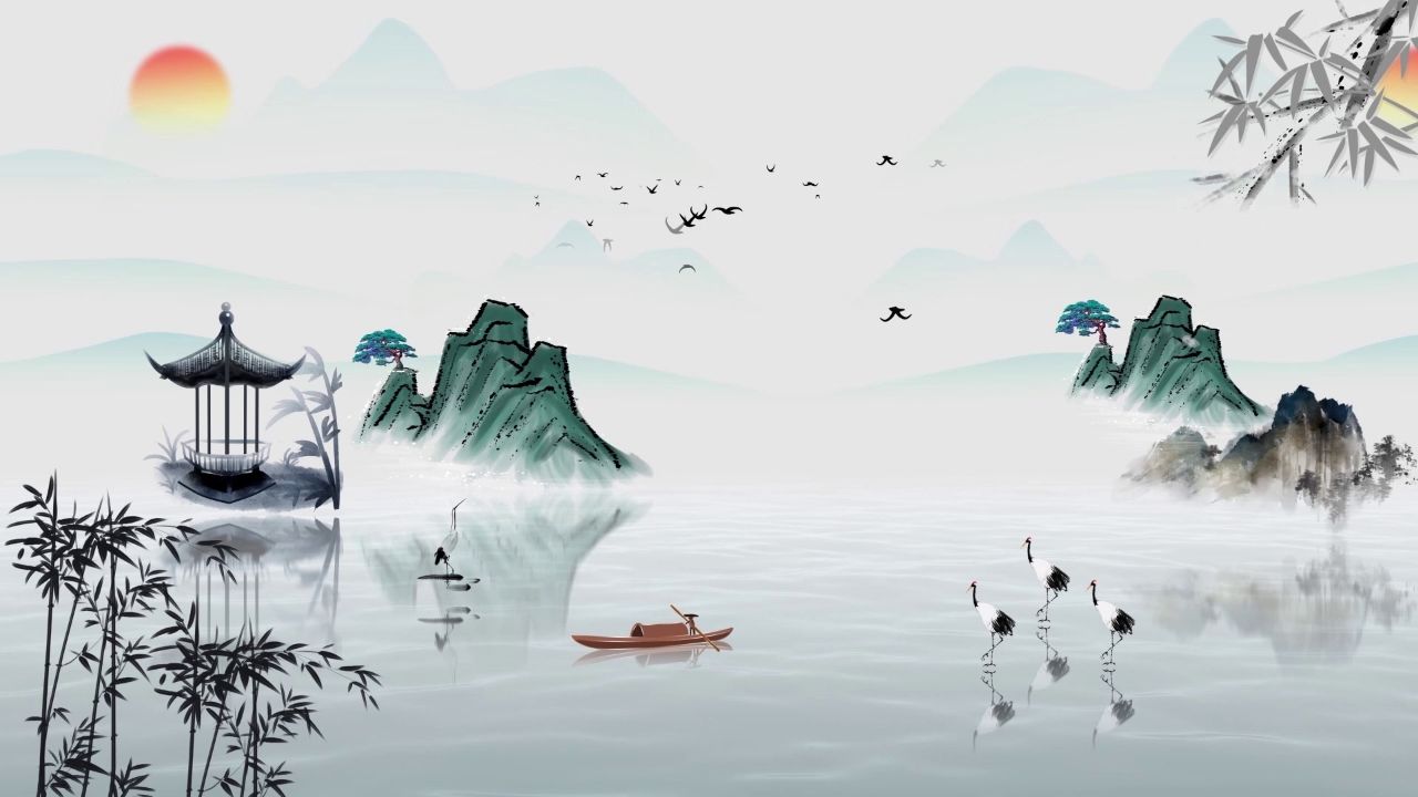 led高清青衫烟雨客古风舞蹈背景视频02古风舞蹈0202青衫烟雨客