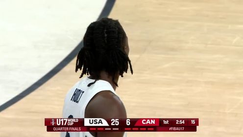 《FIBA》【回放】U17男篮世界杯：美国vs加拿大第1节英文原声回放