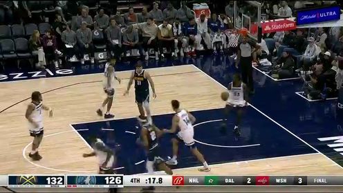 《NBA全场集锦》【回放】NBA季前赛：掘金vs森林狼第4节英文原声回放