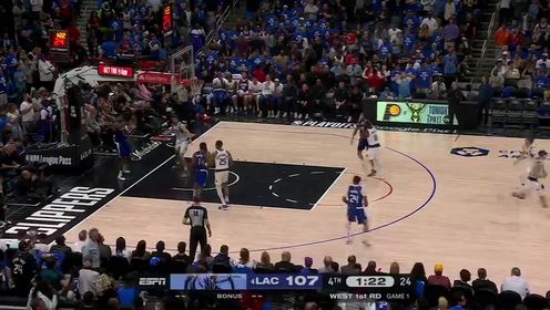 《洛杉矶快船》【回放】NBA季后赛：独行侠vs快船第4节英文原声回放