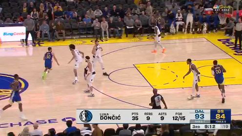 《金州勇士》NBA常规赛：独行侠vs勇士第3节英文原声回放