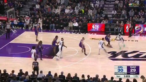 《NBA全场集锦》NBA常规赛：魔术vs国王第1节英文原声回放