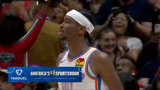NBA季后赛：雷霆vs鹈鹕第2节英文原声回放