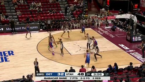 《NBA全场集锦》【回放】活塞vs爵士第2节中文解说回放