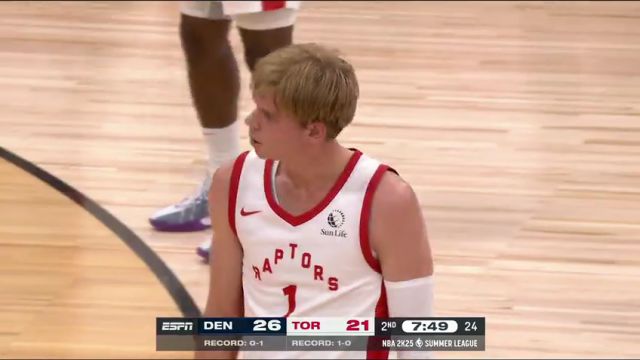 NBA夏季联赛：掘金vs猛龙第2节英文原声回放