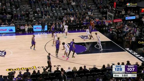 《NBA全场集锦》NBA常规赛：雷霆vs国王第4节中文解说回放