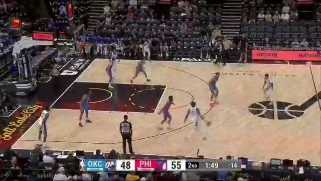 NBA夏季联赛：雷霆vs76人第2节中文解说回放