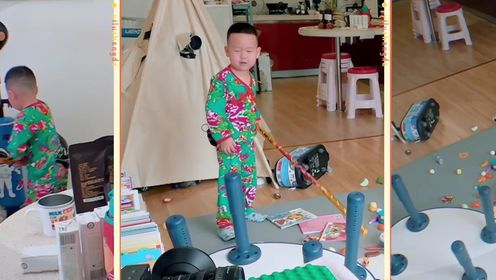 一路长大_绝了!东北小孩哥拆家能力堪比二哈_腾讯视频