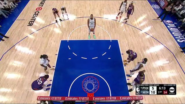 NBA季后赛：太阳vs森林狼第1节中文解说回放