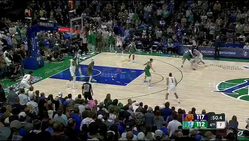 NBA常规赛：太阳vs独行侠第4节英文原声回放