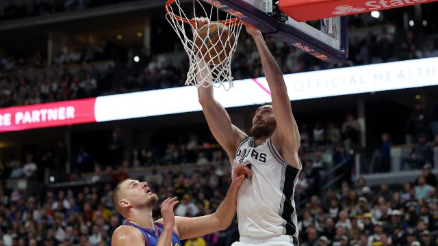 马刺vs掘金精华回放 瓦塞尔7记三分带领马刺逆转掘金晋级NBA杯8强