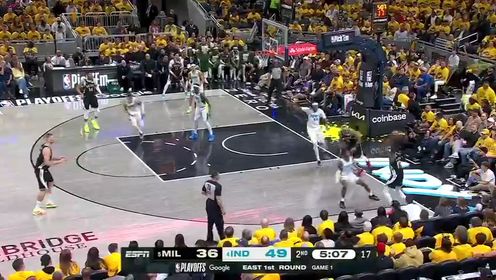 《NBA全场集锦》【回放】NBA季后赛：雄鹿vs步行者G1第2节中文解说回放