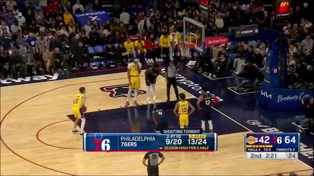 湖人vs76人第2节中文解说回放