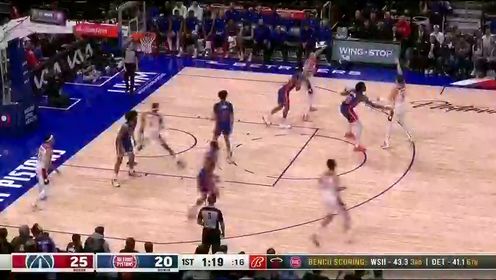 《NBA全场集锦》【回放】NBA常规赛：奇才vs活塞第1节中文解说回放