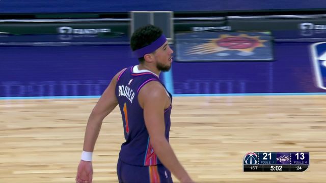 化学反应日益升级！布克两度连线杜兰特反击飞扣炸筐