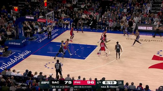 还没有放弃 穆雷击地助攻萨博尼斯内线轻松取分