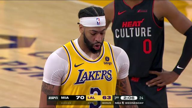 NBA常规赛：热火vs湖人英文原声全场回放