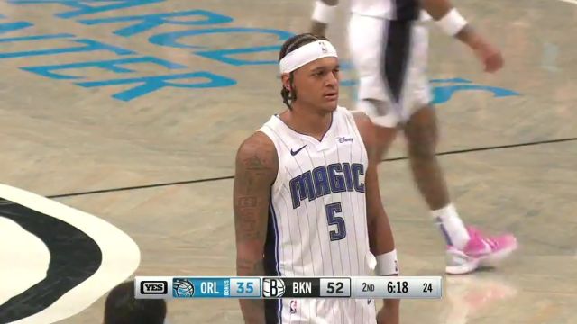 NBA常规赛：魔术vs篮网英文原声全场回放